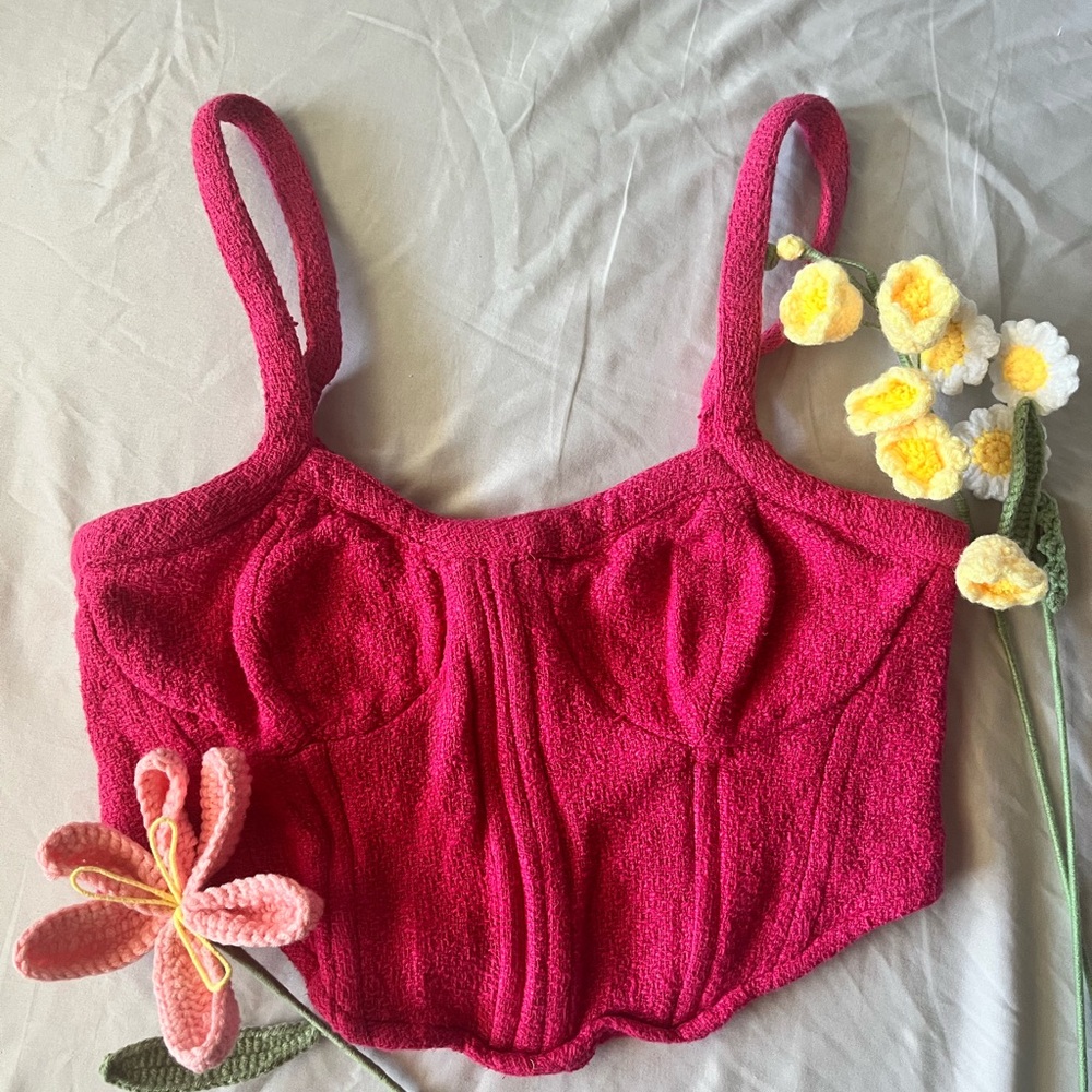 Japna Pink Crop Top